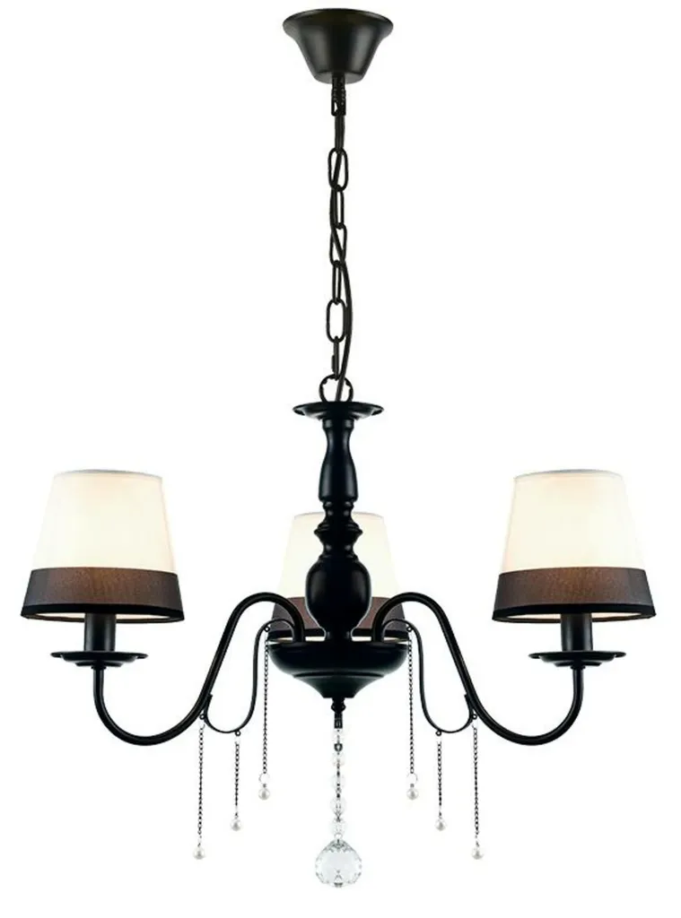 Lustre en Tissu ACA Textile EG167283PBW pour Éclairage de Salon