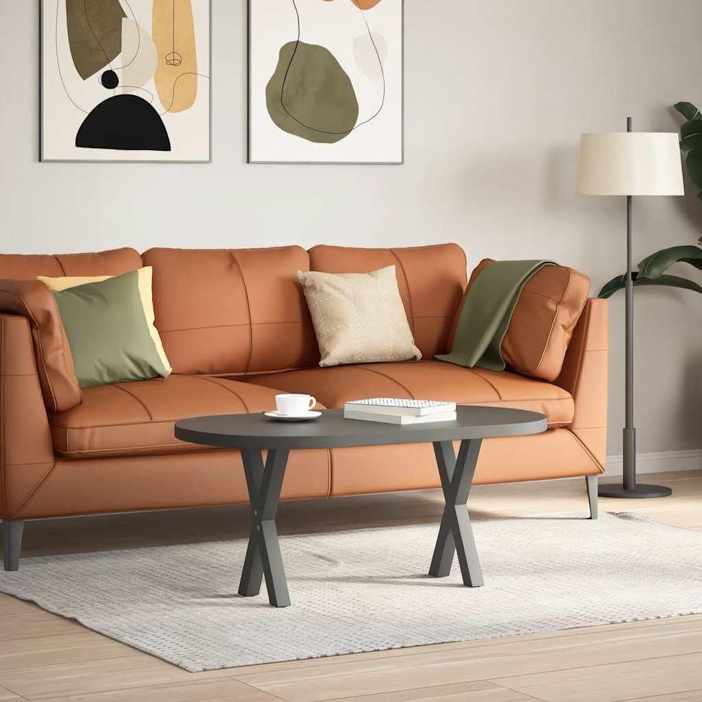 vidaXL Couchtischbeine X-Form 2 Stk. Anthrazit 28x(42-43) cm Stahl