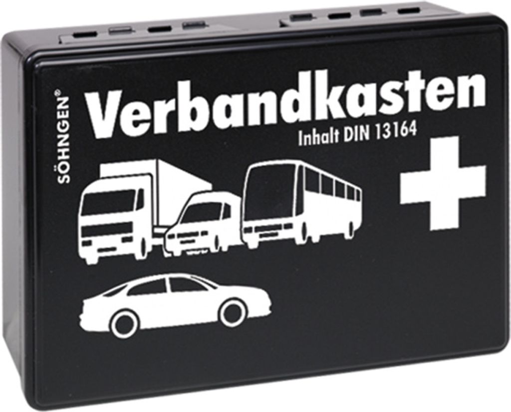 KFZ-Verbandkasten nach DIN 13164, Kunststoff, 260x160x80 mm