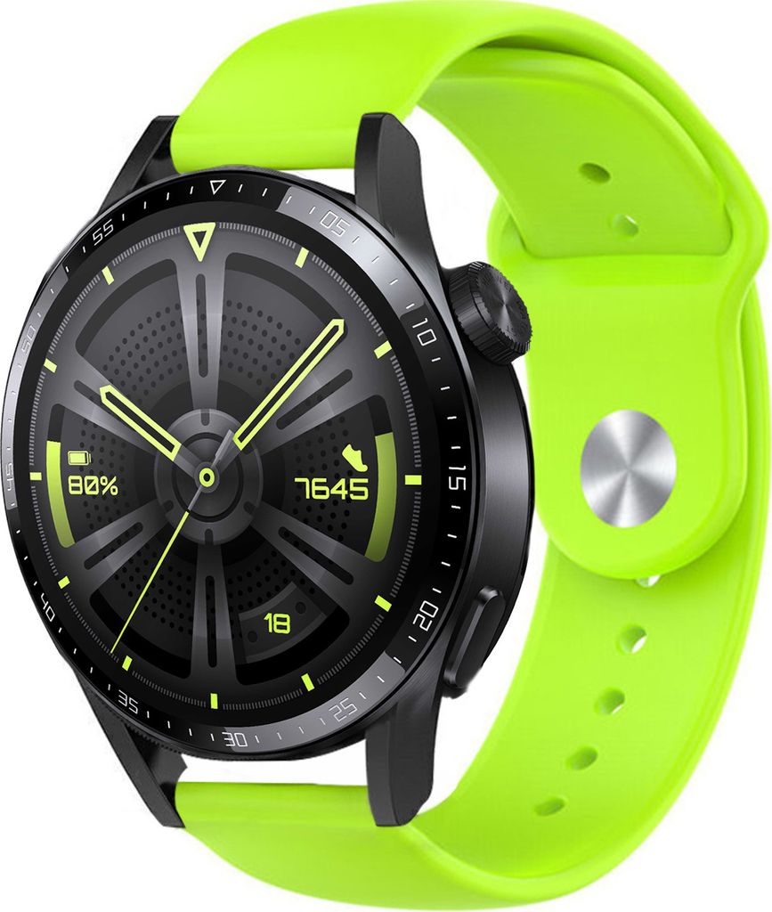 Strap-it Huawei Watch GT 3 46mm Sportarmband (Hellgrün)