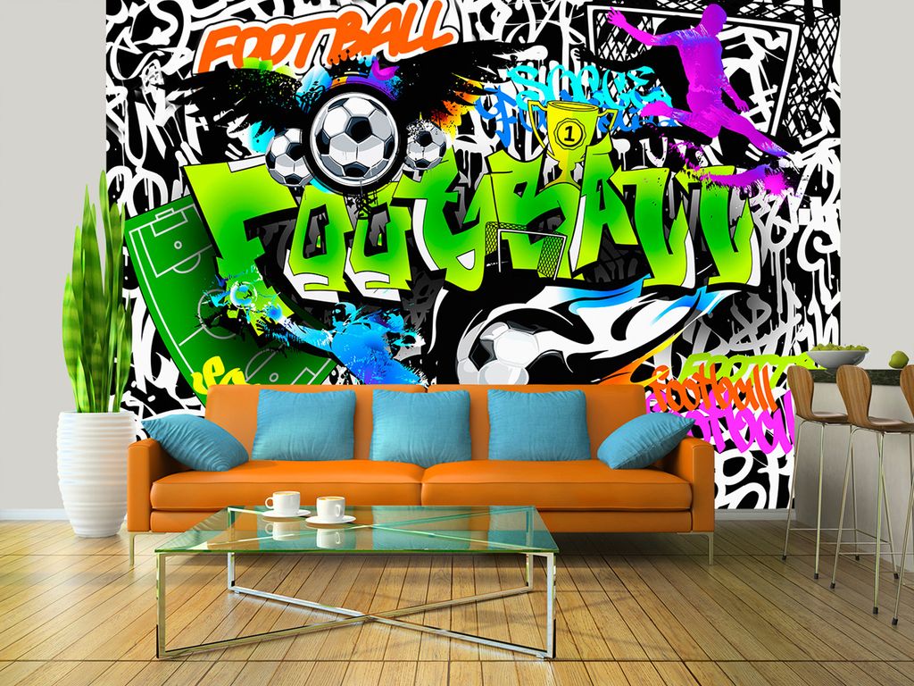 Vlies Fototapete 400x280 cm Tapeten Wandtapete XXL Graffiti i-A-0111-a-b