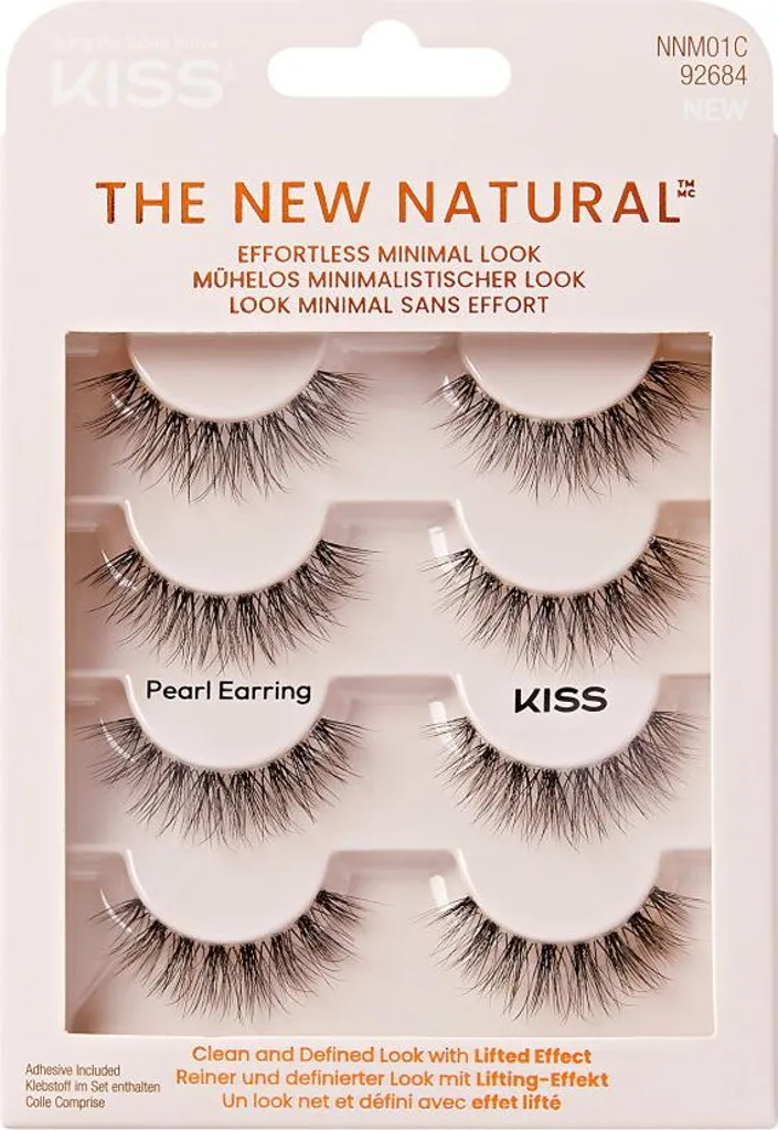 KISS Faux Cils Naturels Ultra Légers et Bande Souple Haute Précision