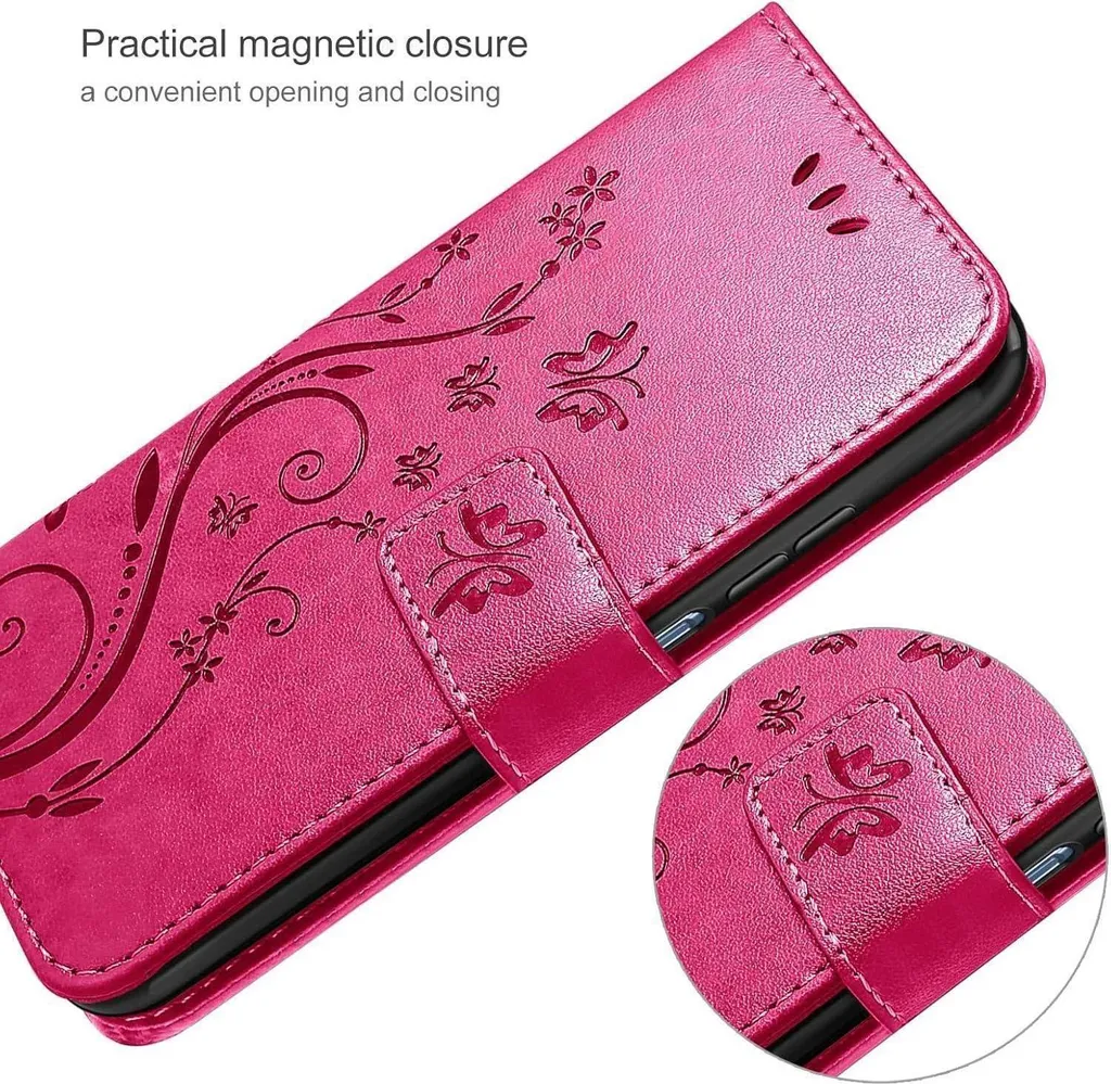 TOMYOU Custodia A Portafoglio Con Supporto Per Honor X50 5G, Cover In Pelle PU Con Chiusura Magnetica E Slot Per Carte, Design Farfalla
