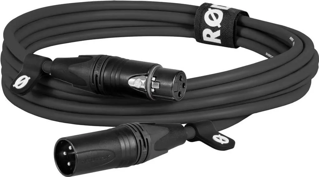 Câble microphonique XLR3M rouge Premium de 5m pour micro de studio