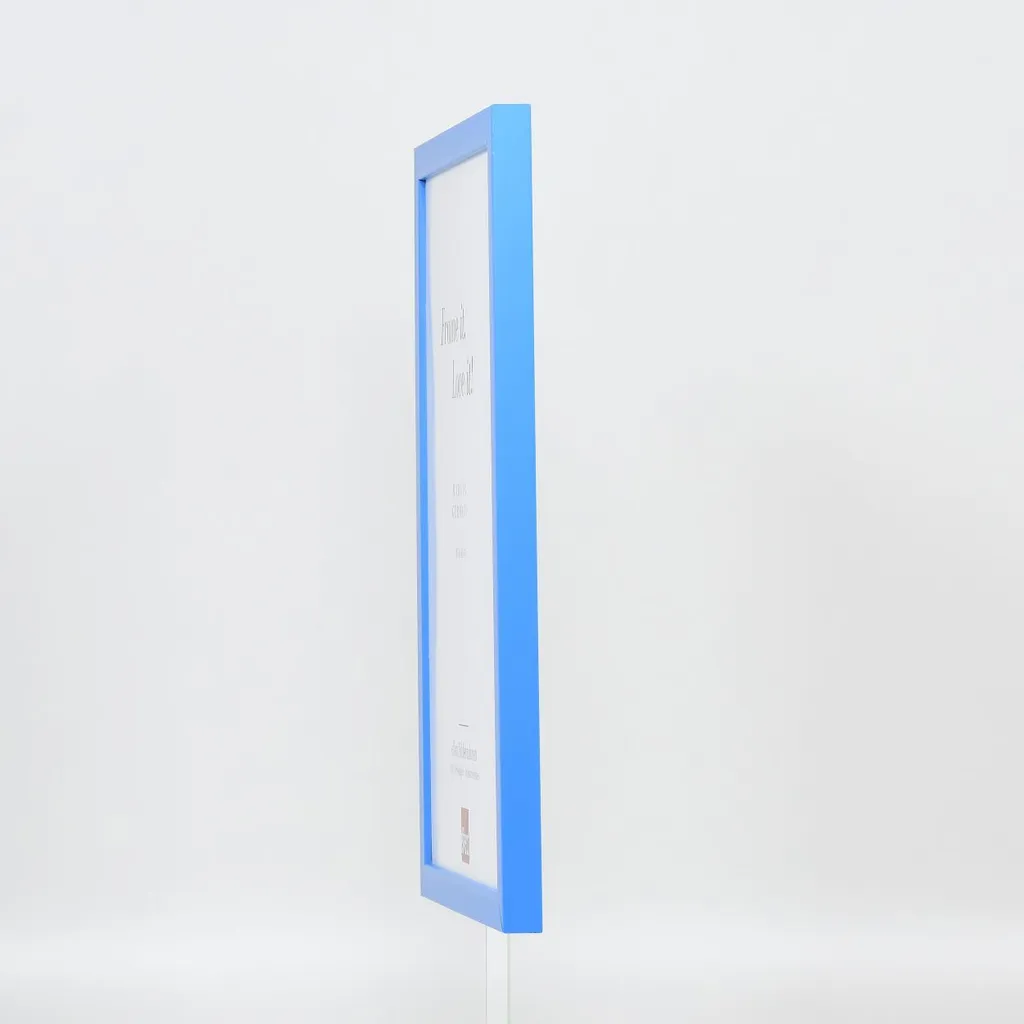 Cornice Blu 25x35 Top Cube | Legno Vero per Mostre e Poster - 21