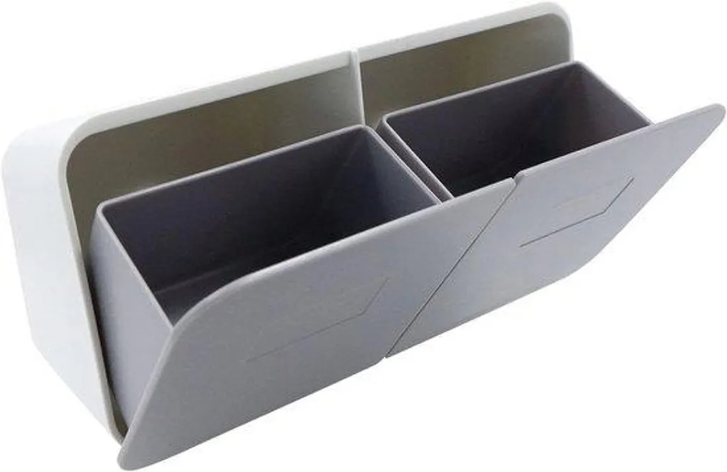 Rangement multifonctionnel plastique transparent pour disques et cotons