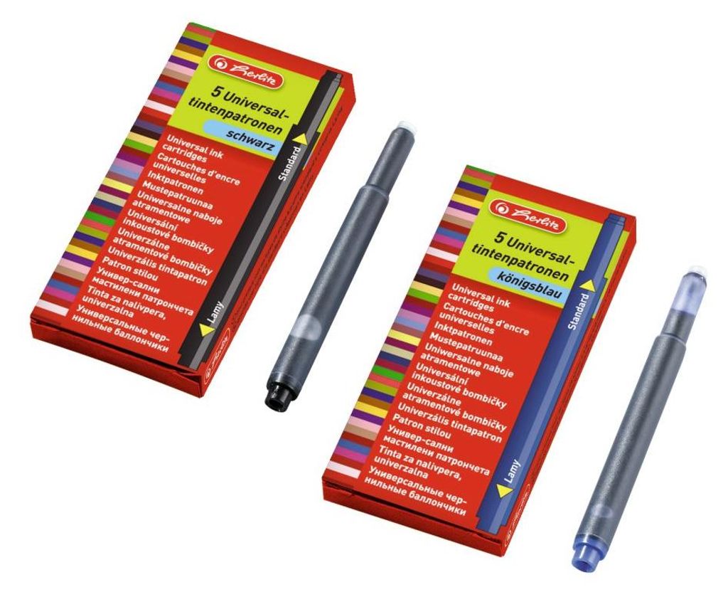 herlitz Tintenpatronen Universal blau 2 x 5 Stück Produktbild 