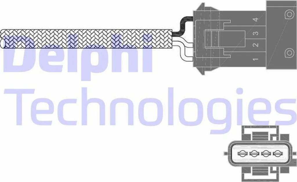 Sonde Lambda pour 940 Delphi ES11009-12B1 Remplacement OE 4164323