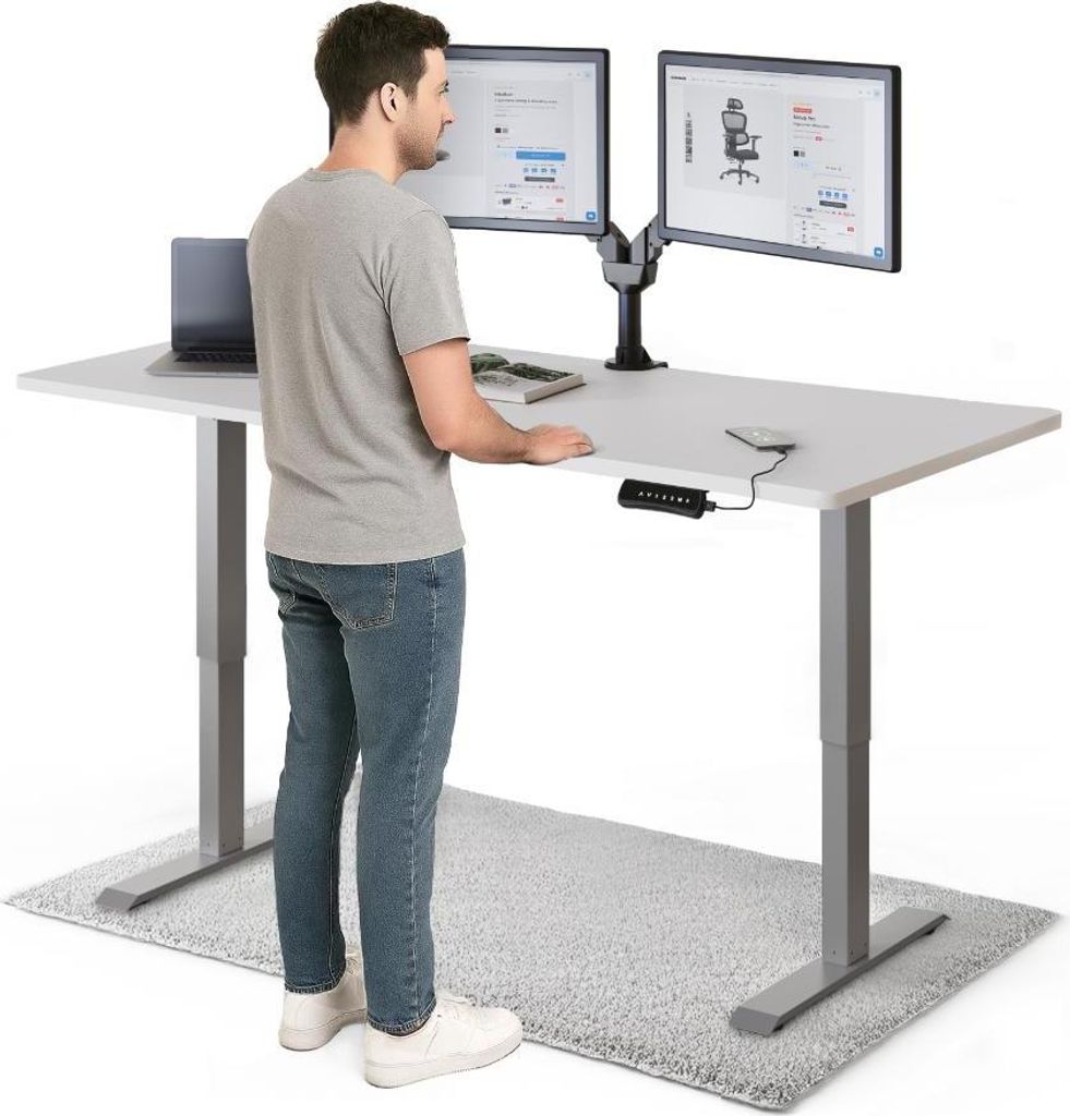 DESKSPACE PRO Elektrisch höhenverstellbarer Schreibtisch – Produktbild 
