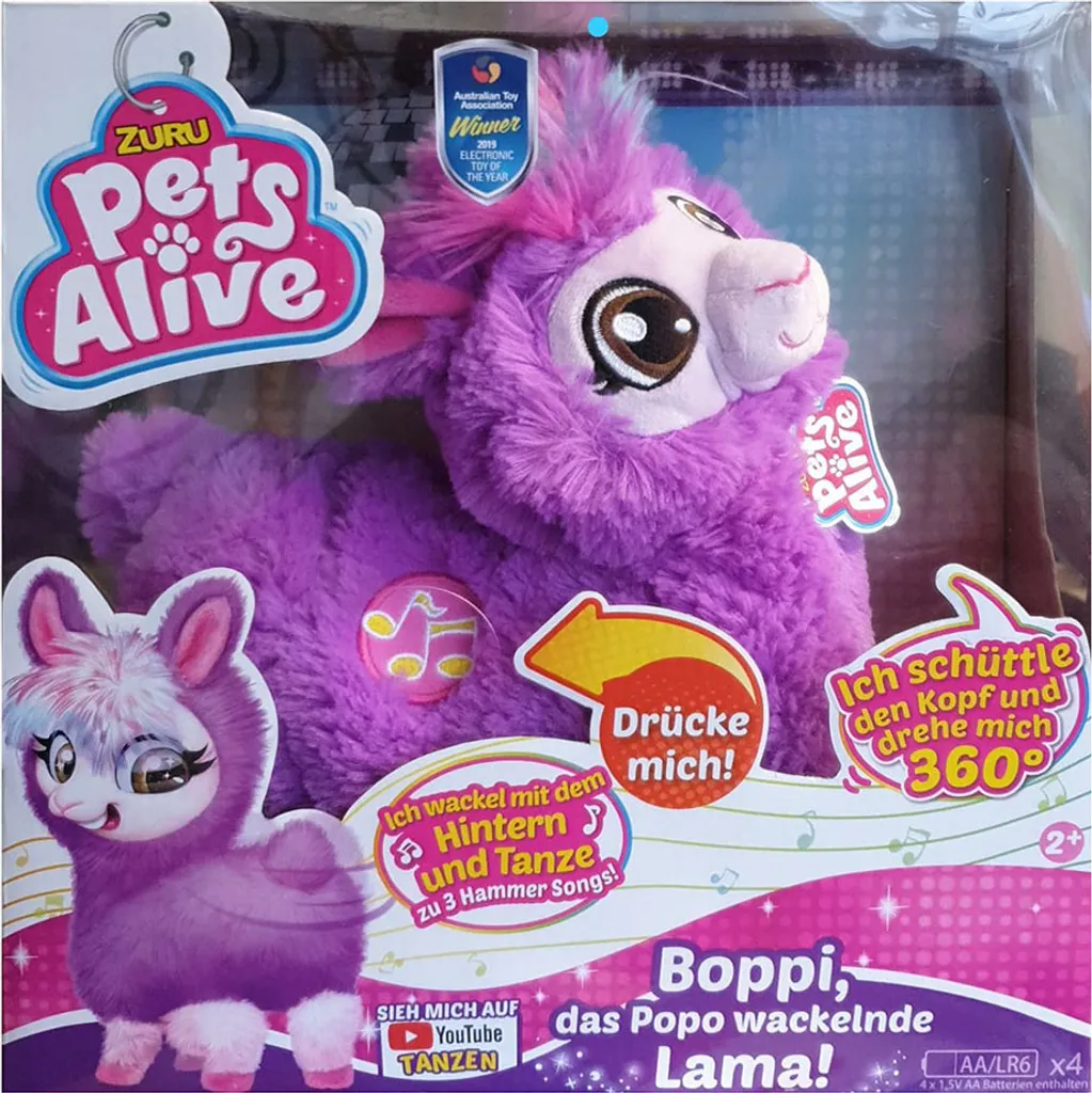 Boppi le Lama Dansant Pets Alive - Le Jouet qui Fait Bouger vos Enfants