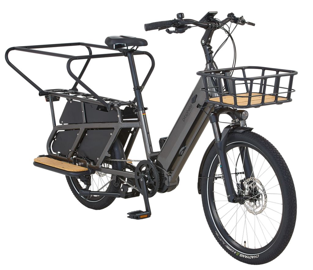 Prophete URBANICER 4.0 Urban Longtail-E-Bike 24" – AEG 250W Mittelmotor, 170 km Reichweite, Shimano 9-Gang, Hydraulische Scheibenbremsen, Prophet...