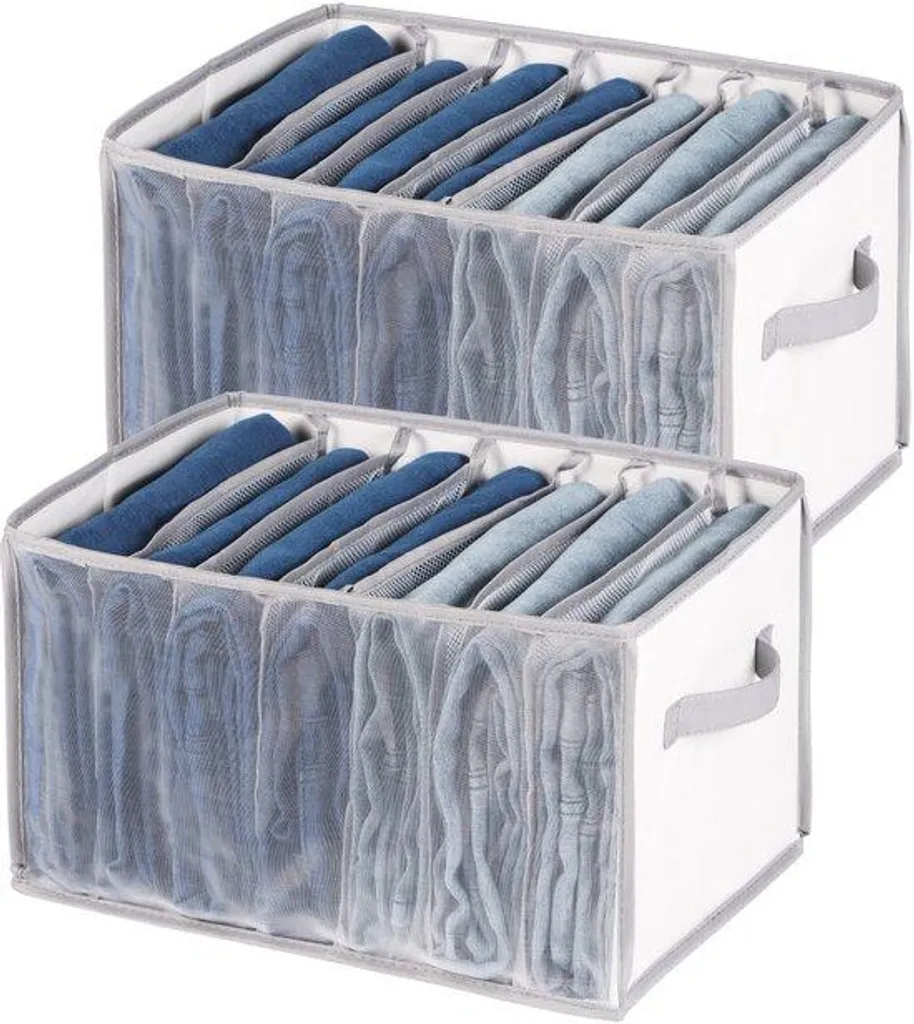 Organisateur de placard anti-désordre pour pulls et pantalons en textile