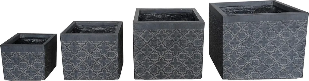 OCCASIONE Set 4 Vasi MilaniHome Antracite - Design Industrial Offerta
