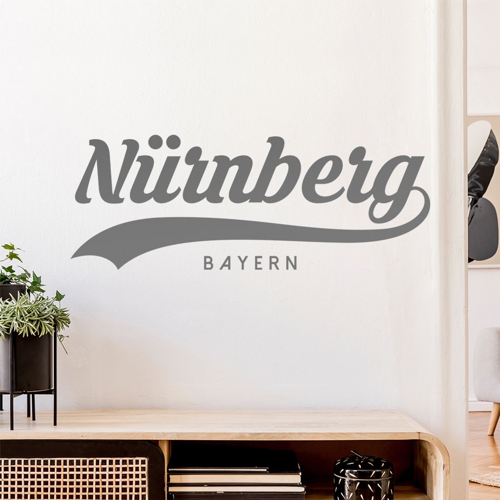 Nürnberg Bayern Wandtattoo Wandaufkleber Wall Sticker - Dekoration, Küche, Wohnzimmer, Schlafzimmer, Badezimmer
