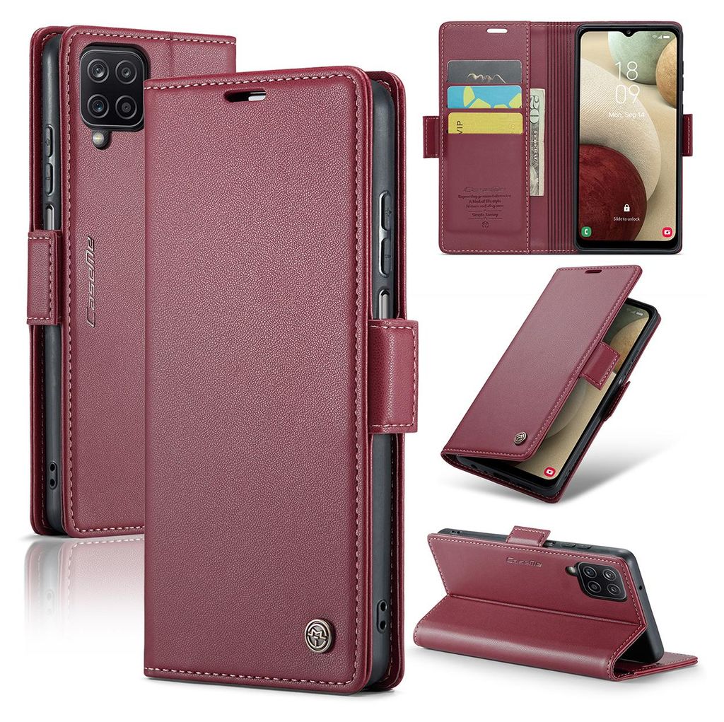 Galaxy A12 Case, RFID Blocking Card, Advanced Flip Leather Image du produit 