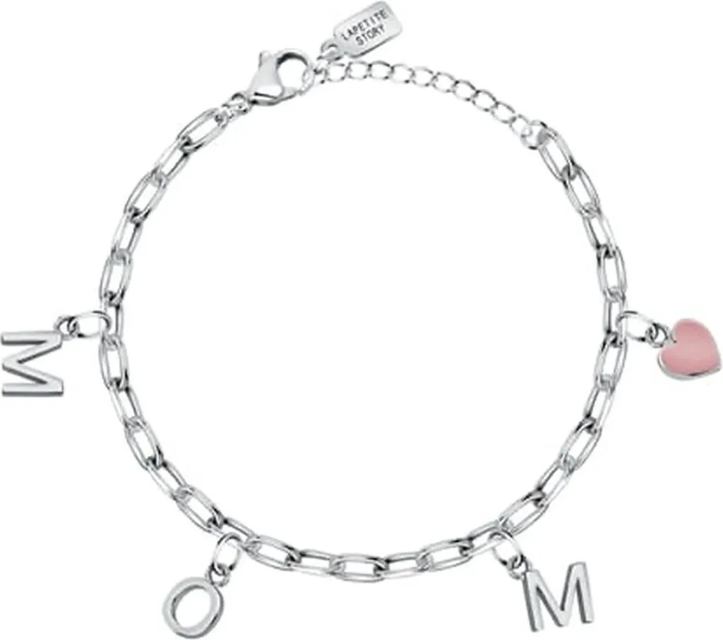 Bracelet en acier maman LPS05ASF56 - Bijou élégant et durable argenté