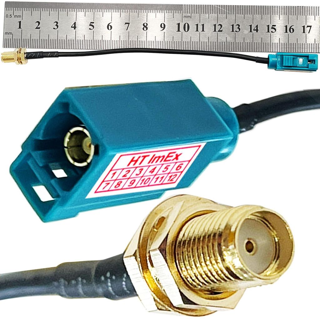 Adapter SMA female auf Fakra female Antennenadapter Kabel Auto Radio Antenne NEU