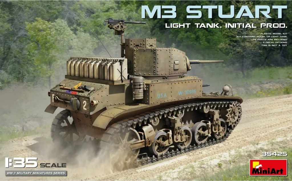 MiniArt 35292 M3 Stuart Early Production - Char Léger 1:35 Kit Plastique