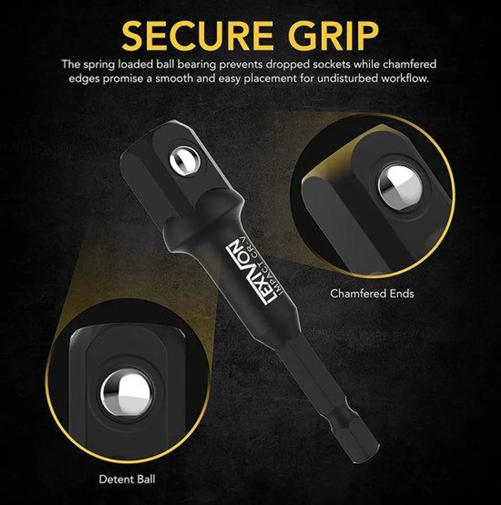 Kit adaptateurs de douilles anti-chute pour perceuse à percussion