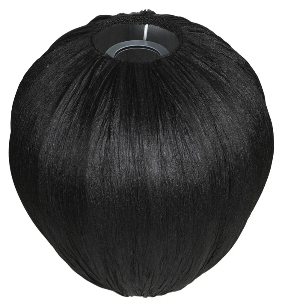 Abat-jour noir pour lampe de chevet ou salon, lin Ø 25cm culot E27