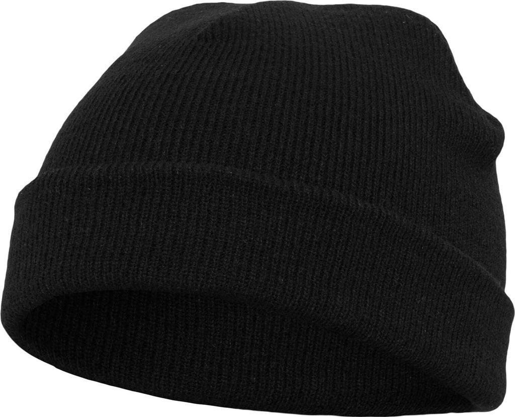 FLEXFIT 1500KC | Heavyweight Beanie handwaschbar - Farbe: Black - Größe: One Size