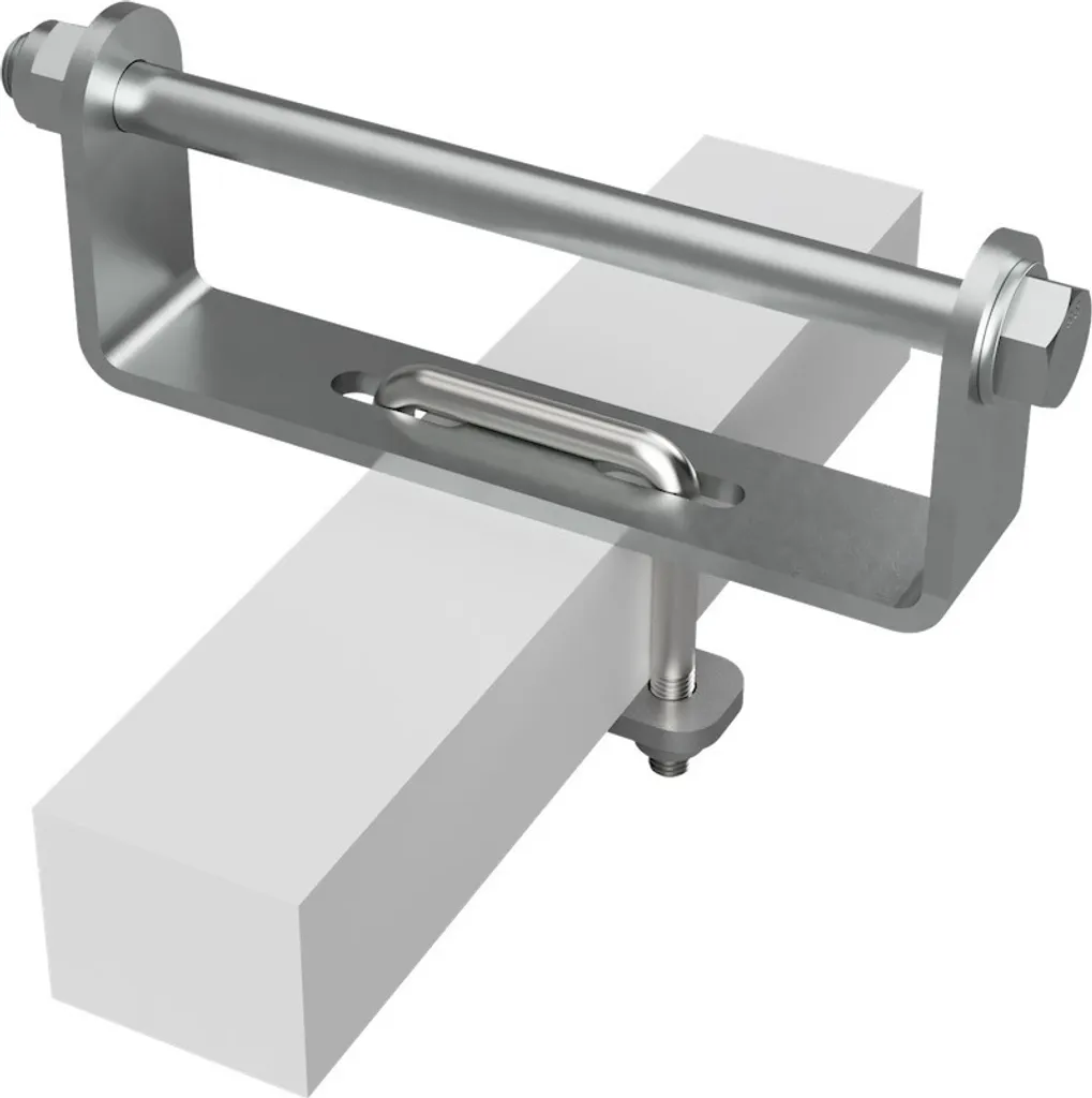 Rullo laterale in poliuretano con supporto rotolo rimorchio per barca zincato SUPROD, 200 mm, blu - 3