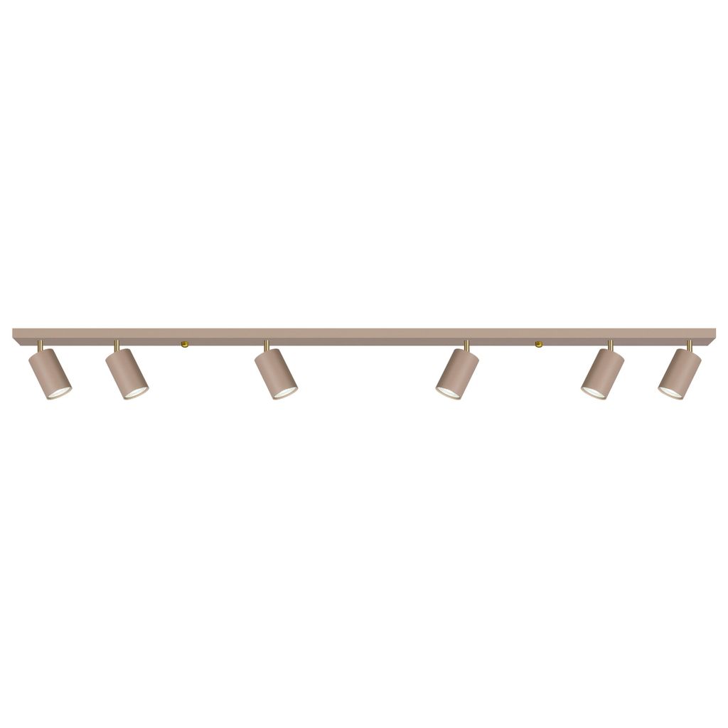 MasterLED Deckenleuchte Bardo 6-flammig GU10 gold-beige Produktbild 