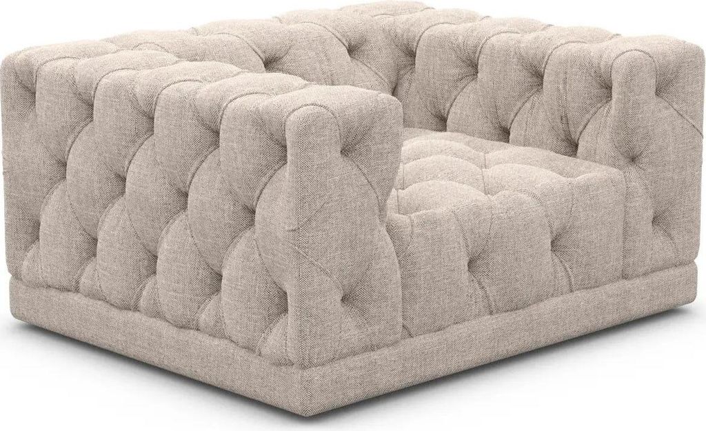 Strukturstoff Sessel Meliva Beige