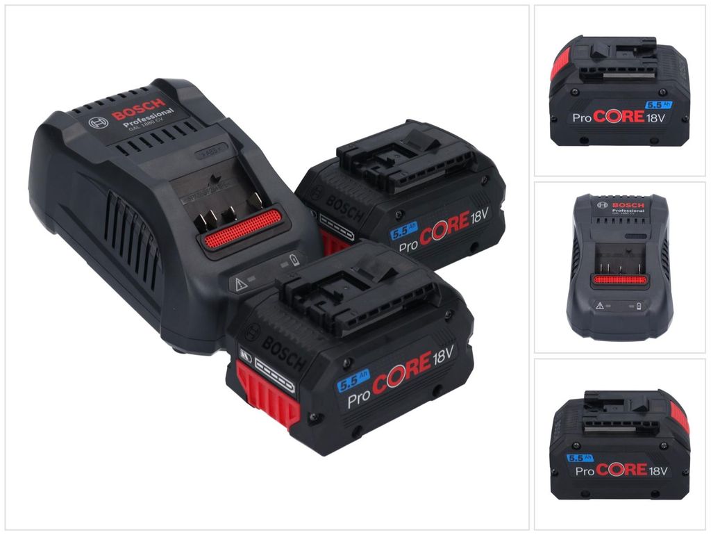 Bosch ProCORE Akku-Kit 18V 5,5 Ah + GAL 1880 CV Produktbild 