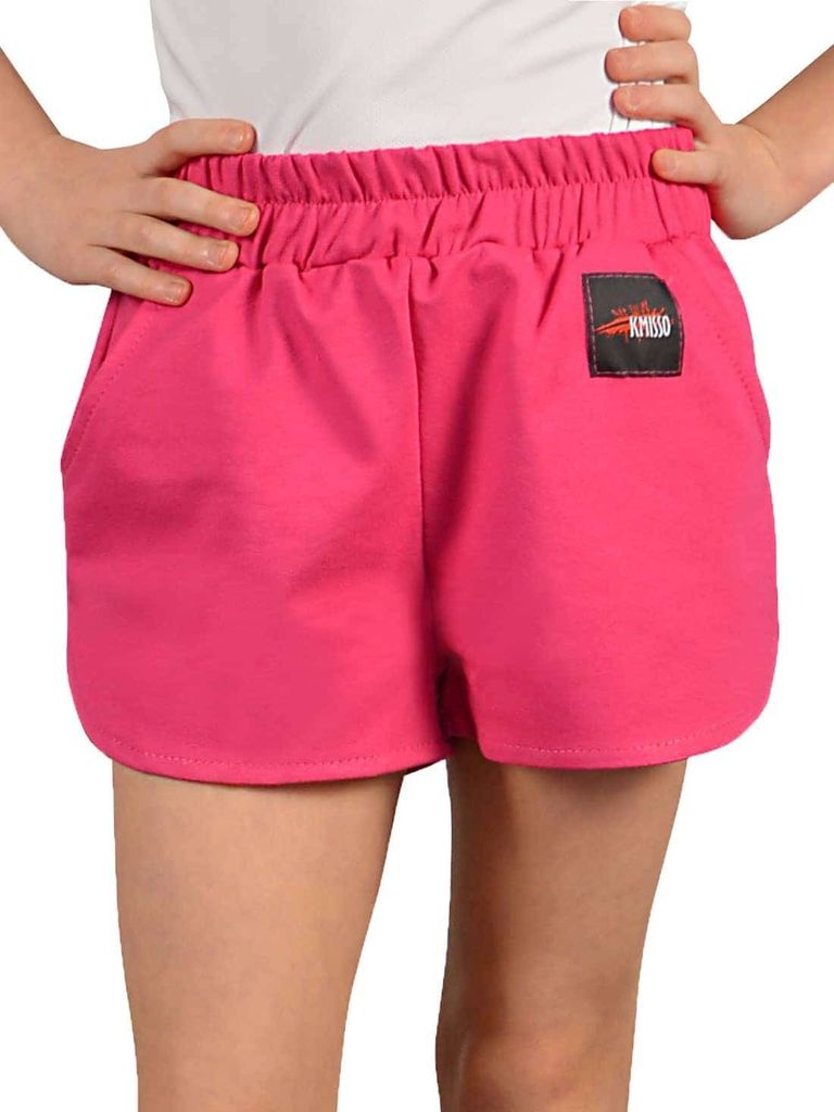 KMISSO Mädchen Shorts mit Blumenmuster Pink 164