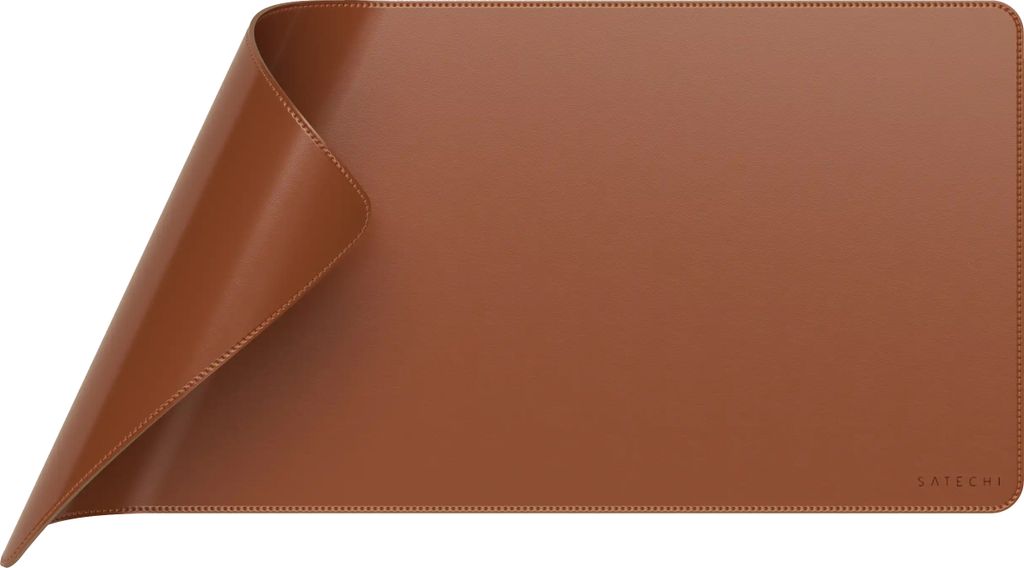 Schreibtischunterlage aus veganem Leder, Satechi Premium Desk Mat, Braun