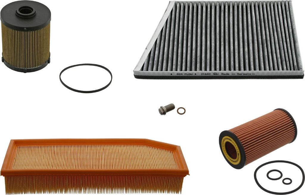 FEBI BILSTEIN Inspektionspaket Filterset passend für MERCEDES-BENZ C-Klasse Limousine (W203) C-Klasse T-modell (S203) VITO Bus (W639) CLK (C209)