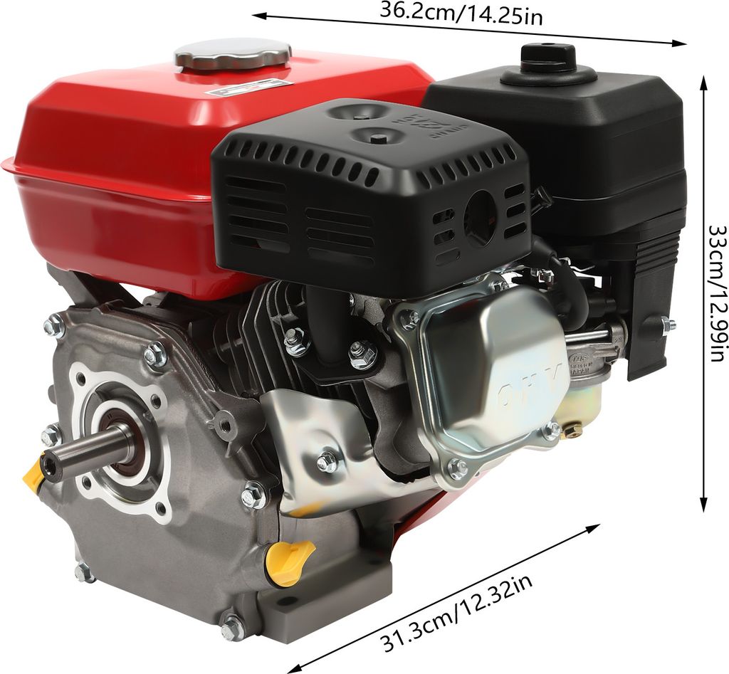 Benzínový motor 7,5 HP vzduchem chlazený jednoválec s Obrázek produktu 3