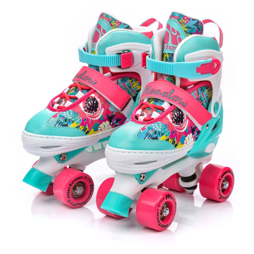 Rollschuhe für Kinder Skates Disco Roller Rollerskates Quad Retro Kinder Inliner 