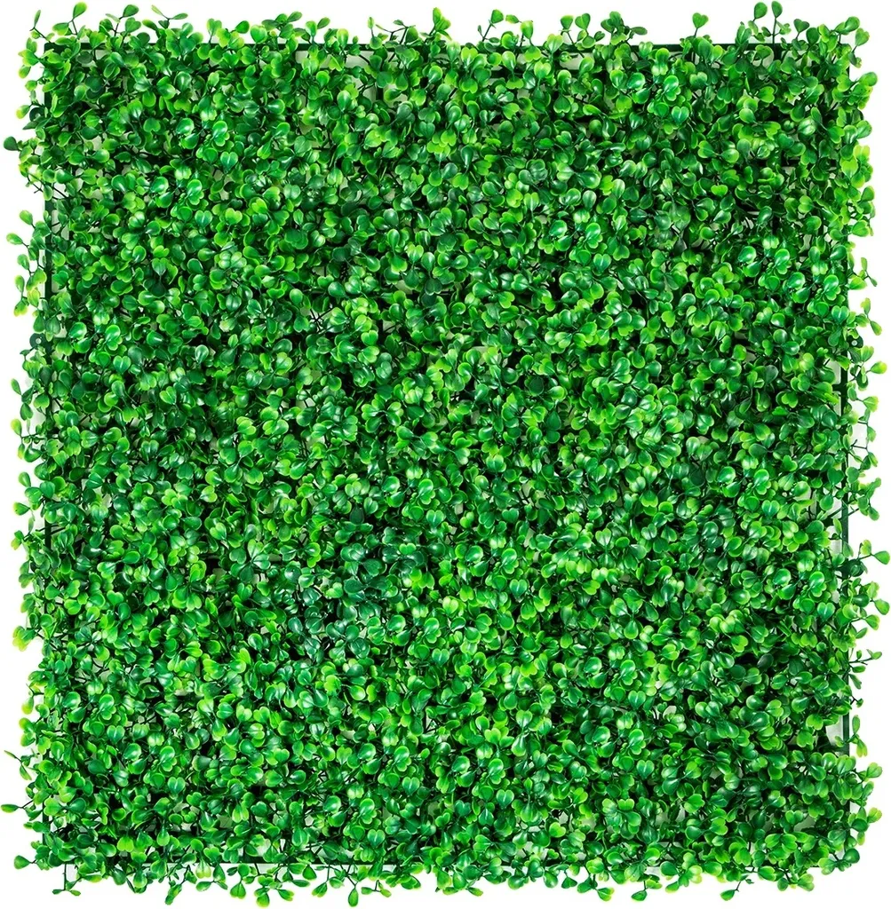 Panneau de buis clipsable haute densité 25x25 cm lot de 48 unités vert