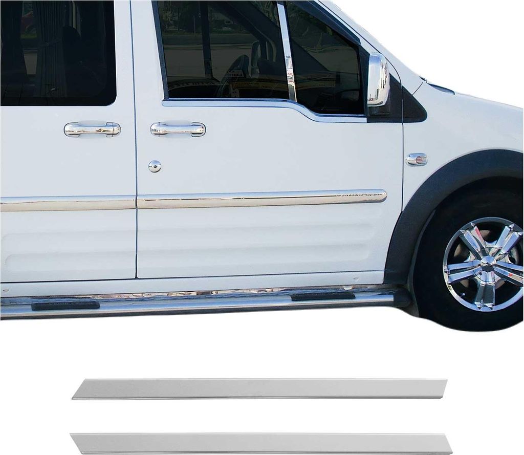 Fensterleisten Zierleisten für Ford Tourneo Connect 2002-2014 Edelstahl Chrom 2x