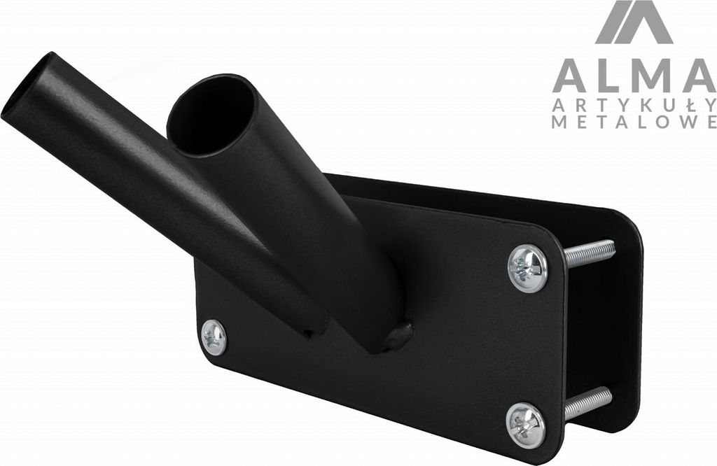 Support double pour drapeau de balcon, noir Image du produit 