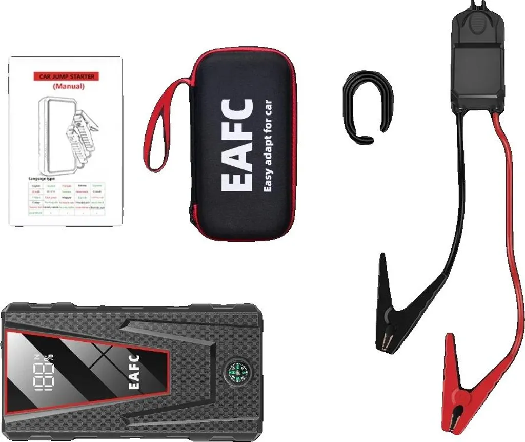 Avviatore Auto Portatile 1200A Smart: Kit Emergenza Viaggi e Camper