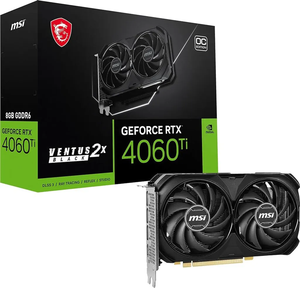 Carte Graphique MSI RTX 5060 Ti 8G Ventus 2X OC Plus NVIDIA GDDR7 GPU - 20