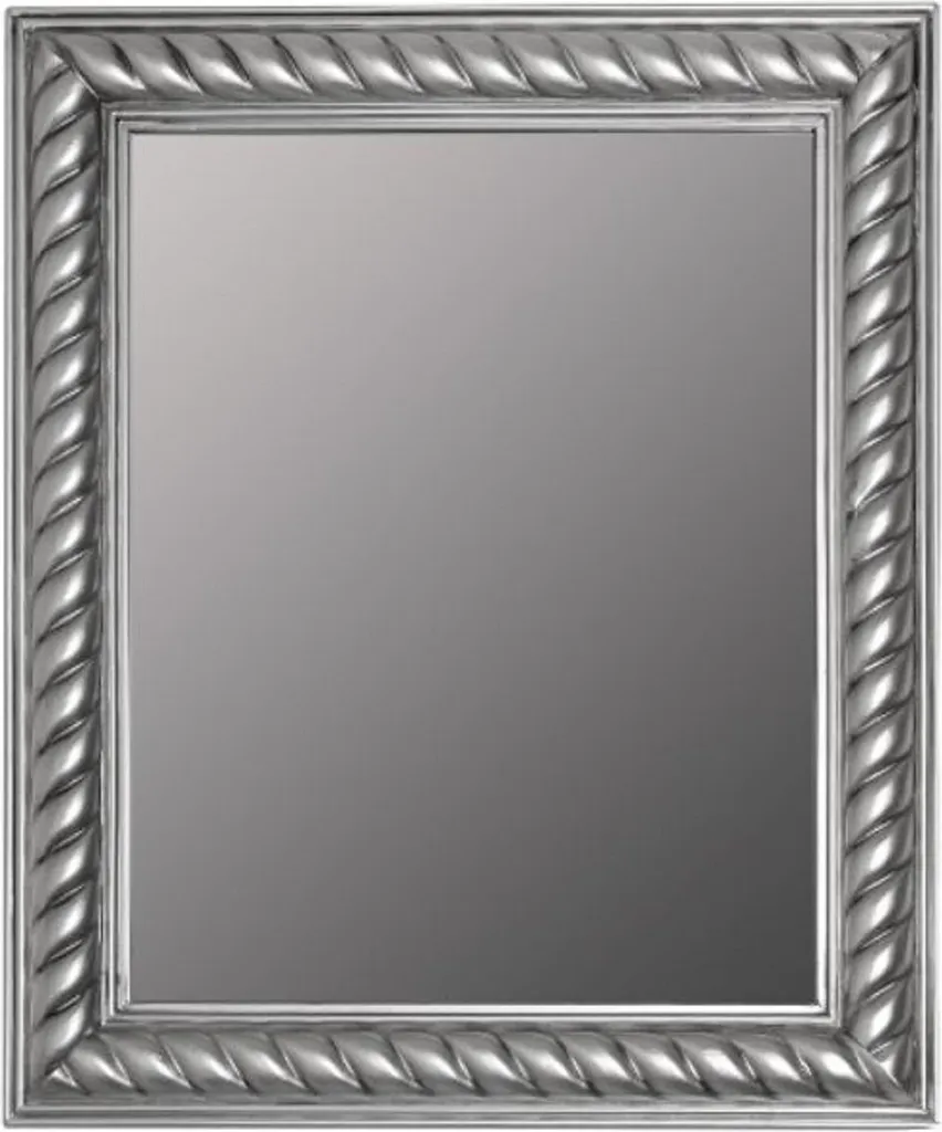 Miroir Mural de Style Baroque Argenté pour Décoration Murale Chic
