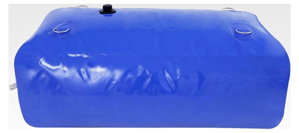 240L Tragbarer Wasserspeicher mit Edelstahl-Durchführung und Zugring – Zusammenklappbarer Wasserbeutel für Outdoor, Wohnmobil, Landwirtschaft, ...
