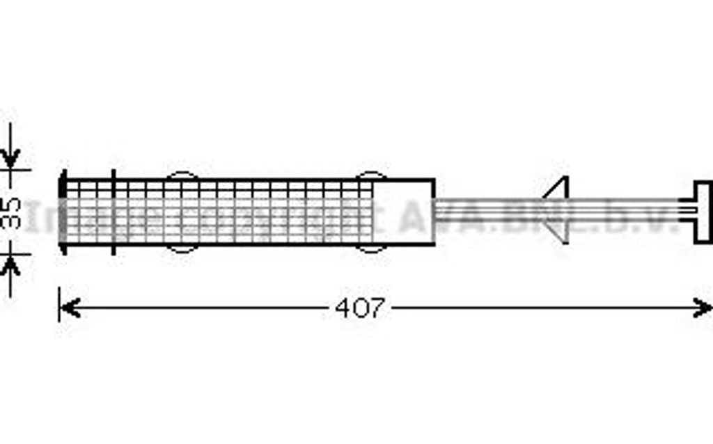 AVA BWD270 Trockner, Klimaanlage OE 64536907402 kompatibel mit 5er E60, 5er E61, 6er E63, 6er E64, 7er E65
