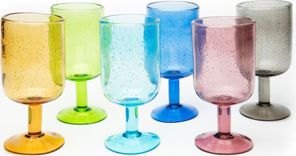 Excelsa set von 6 gläser Color Bubble glas 39 cl bunt