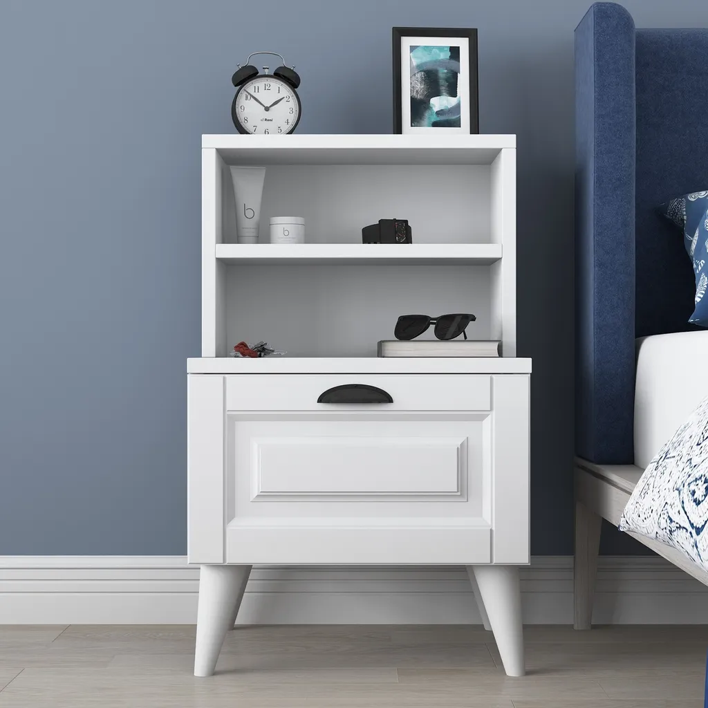 Petite Table d'Appoint Blanche pour Chambre et Salon Skye Decor BD105