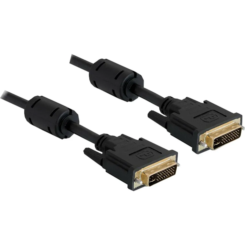 Cavo Monitor Delock DVI-I Dual Link 1m | Schermatura Professionale Oro