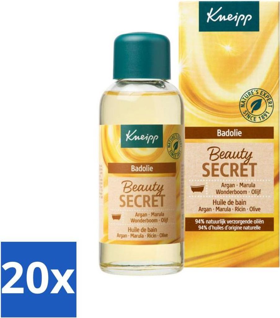 Kneipp - Badeöl - Beauty Secret - Für jeden Hauttyp - 100 ml - Vorteilspack - 20 Stücke