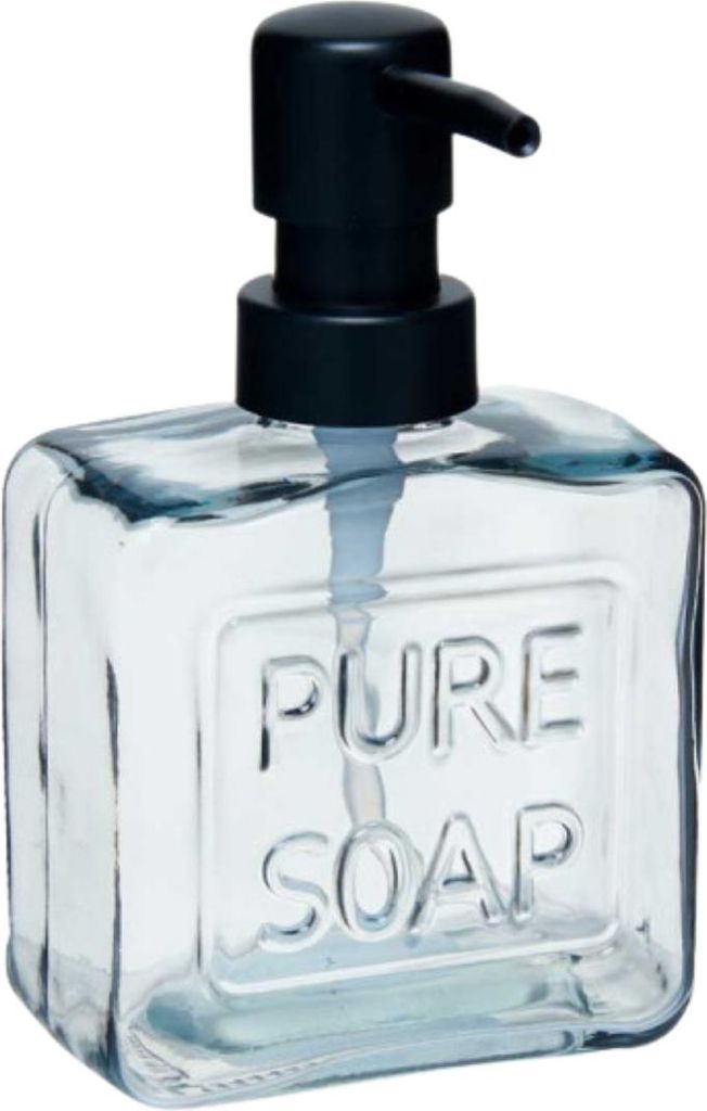 BERILO | Seifenspender - 250 ml - transparentes dunkles Produktbild 