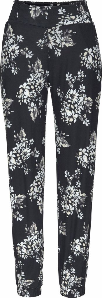 LASCANA Strandhose schwarz-creme Größe 38
