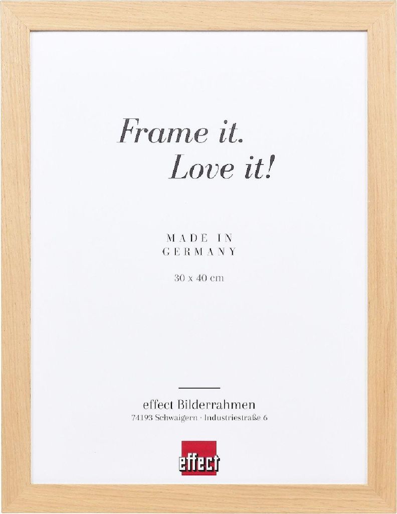 Effect Holzrahmen Profil 71 Eiche 35x50 cm mit Kunstglas