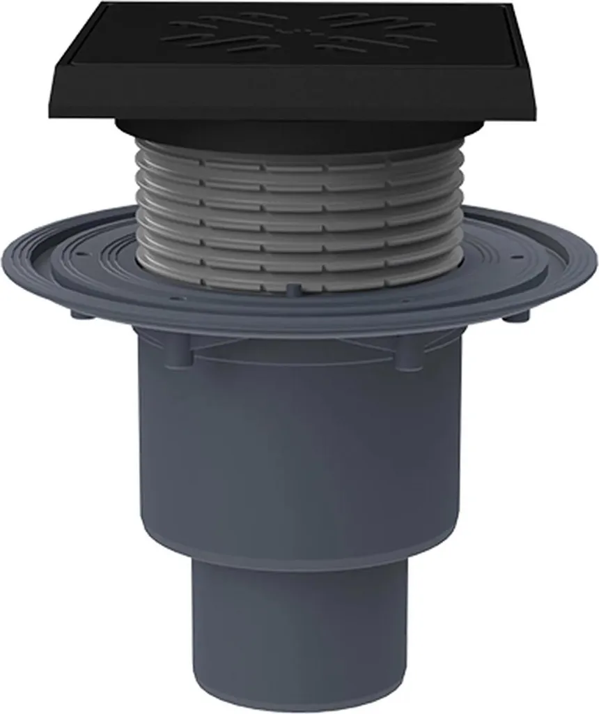 Hutterer & Lechner HL310NG Scarico a pavimento DN50/75/110 ribassato 150x150 mm/137x137 mm Ghisa, 1 pz.